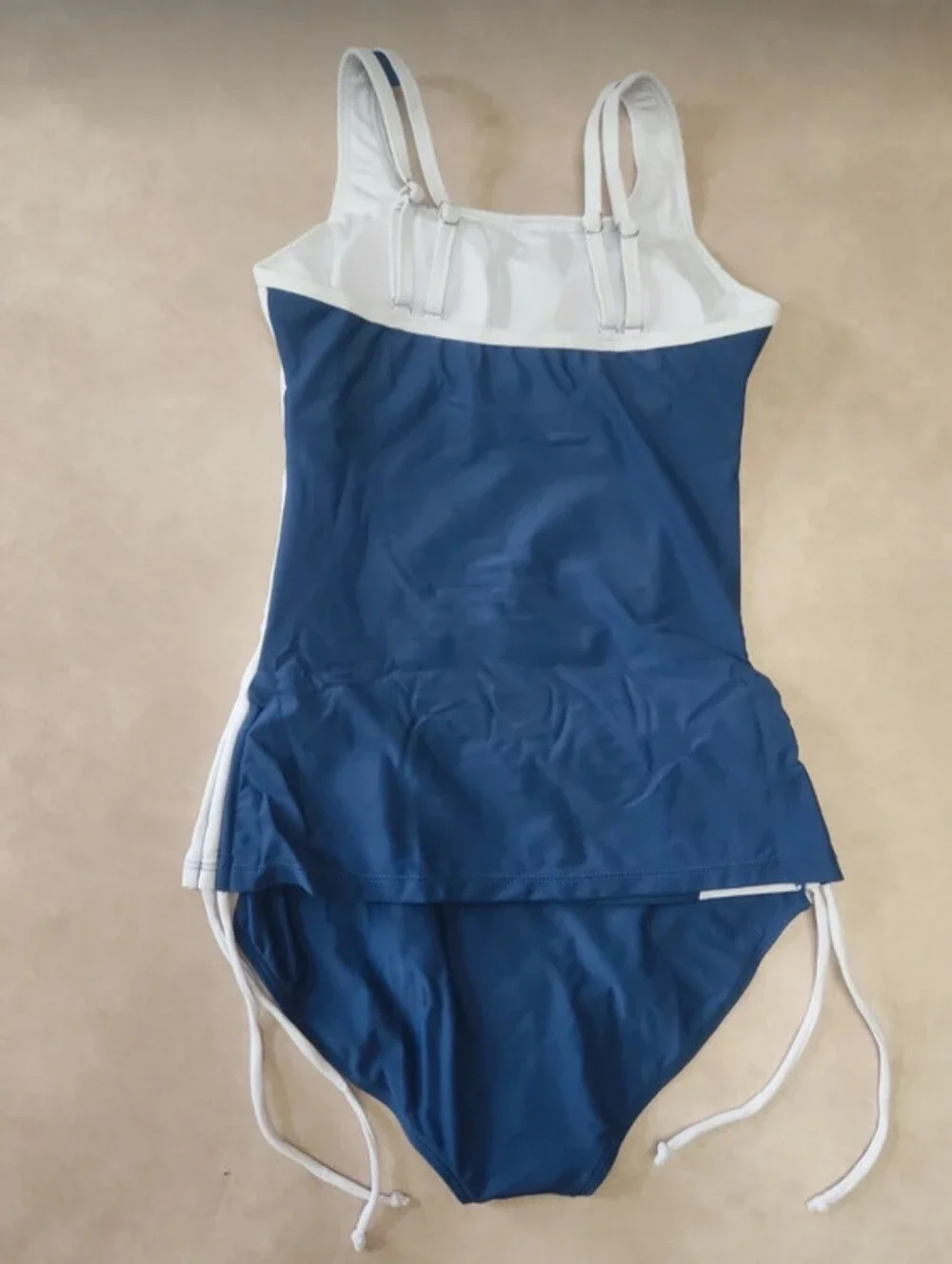 Girls’s Blue & White Tankini Swim Set 11/12 Y